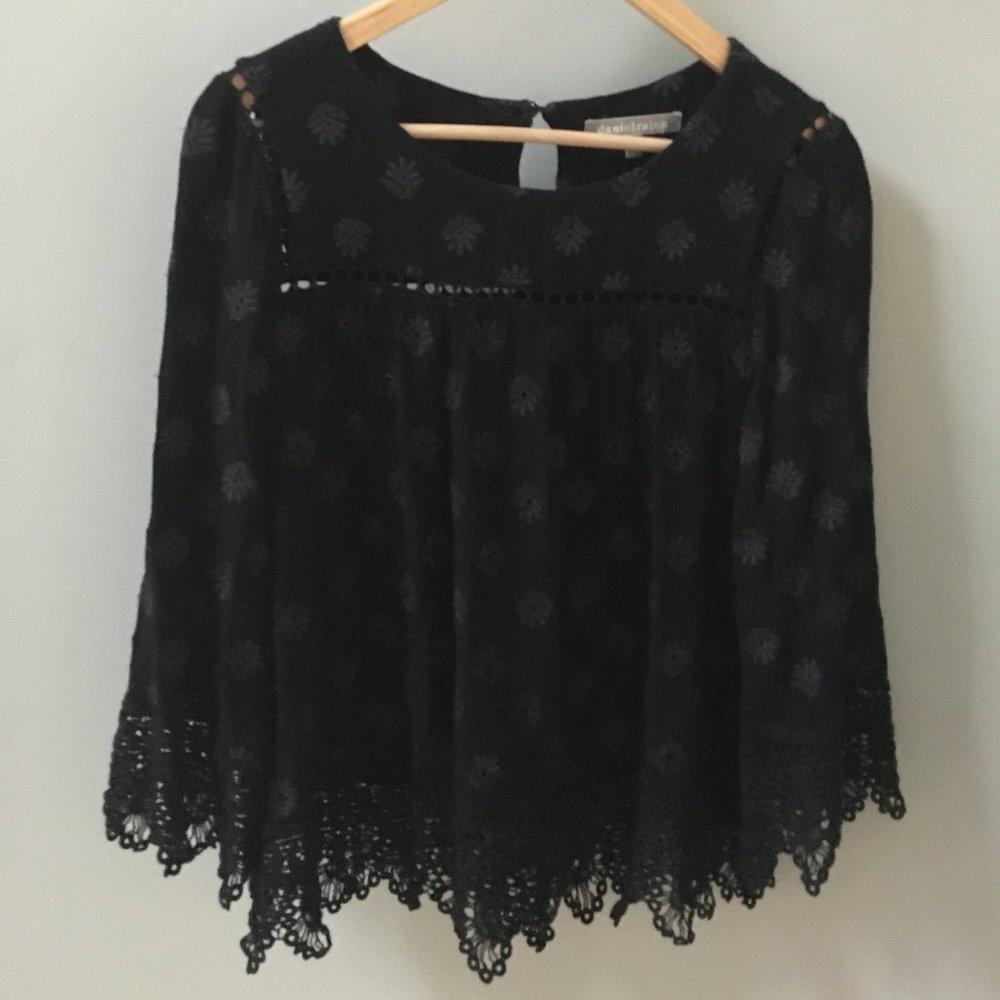 Daniel Rainn Black Lace Top